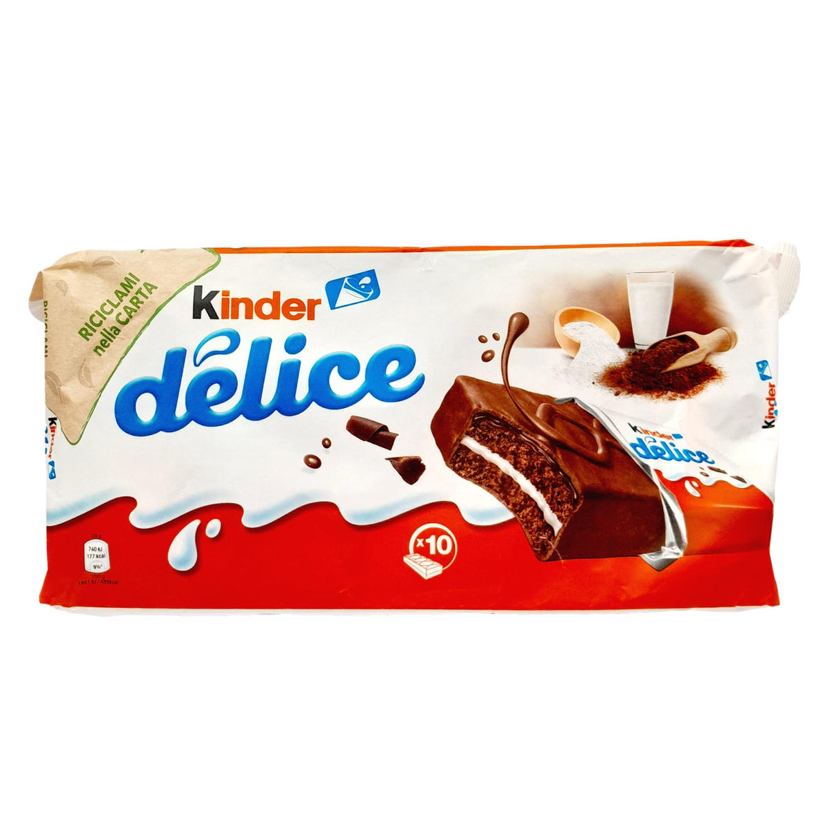 Kinder Délice Snacks Cacao 420 g - 4 packs (40 bars)