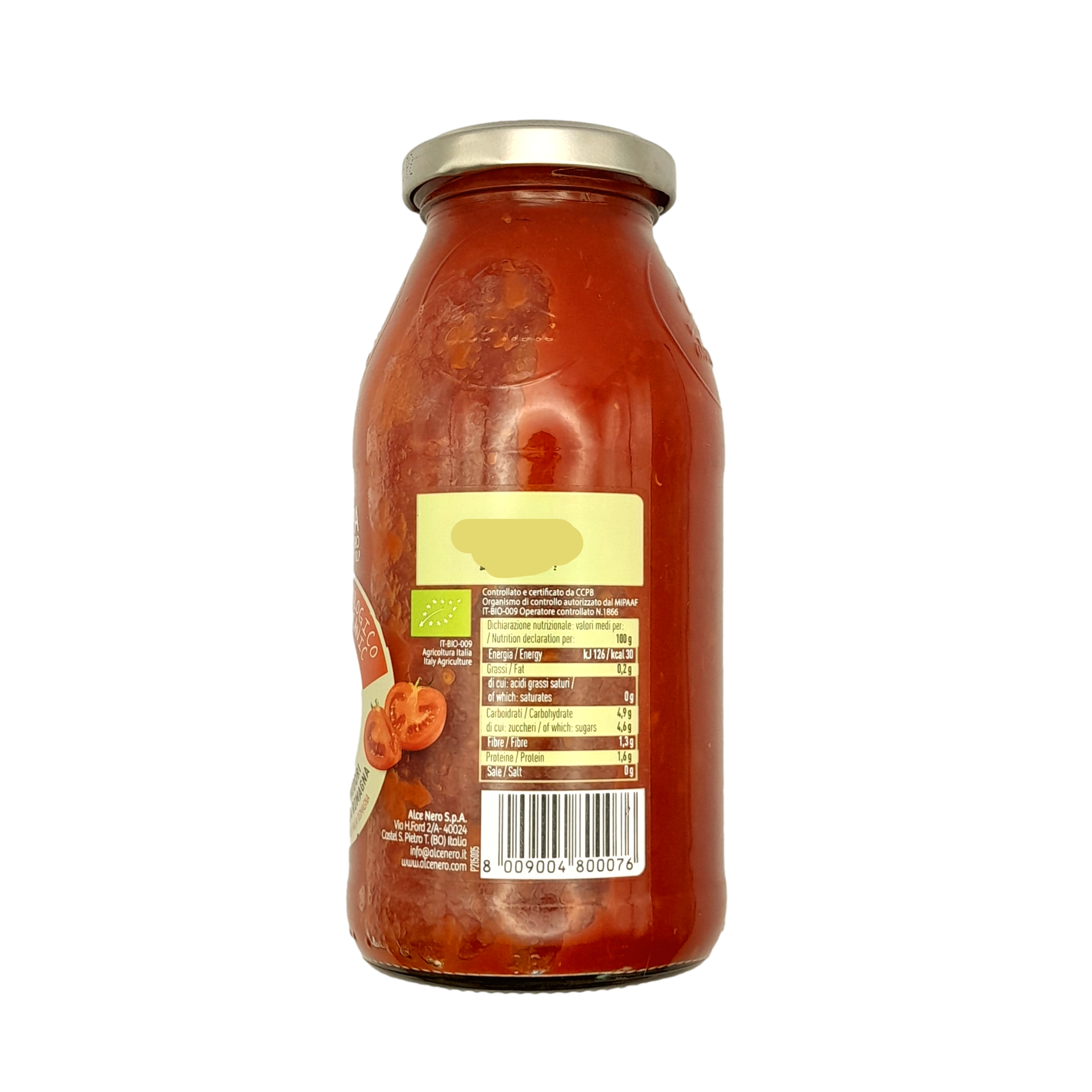 Organic Tomato Passata 500g Alce Nero