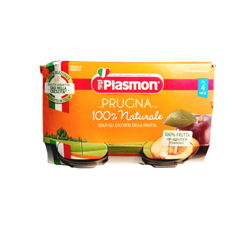 PLASMON BABY FOOD PUREE FRUIT GR 104 X 2 PLUM – myDelibox