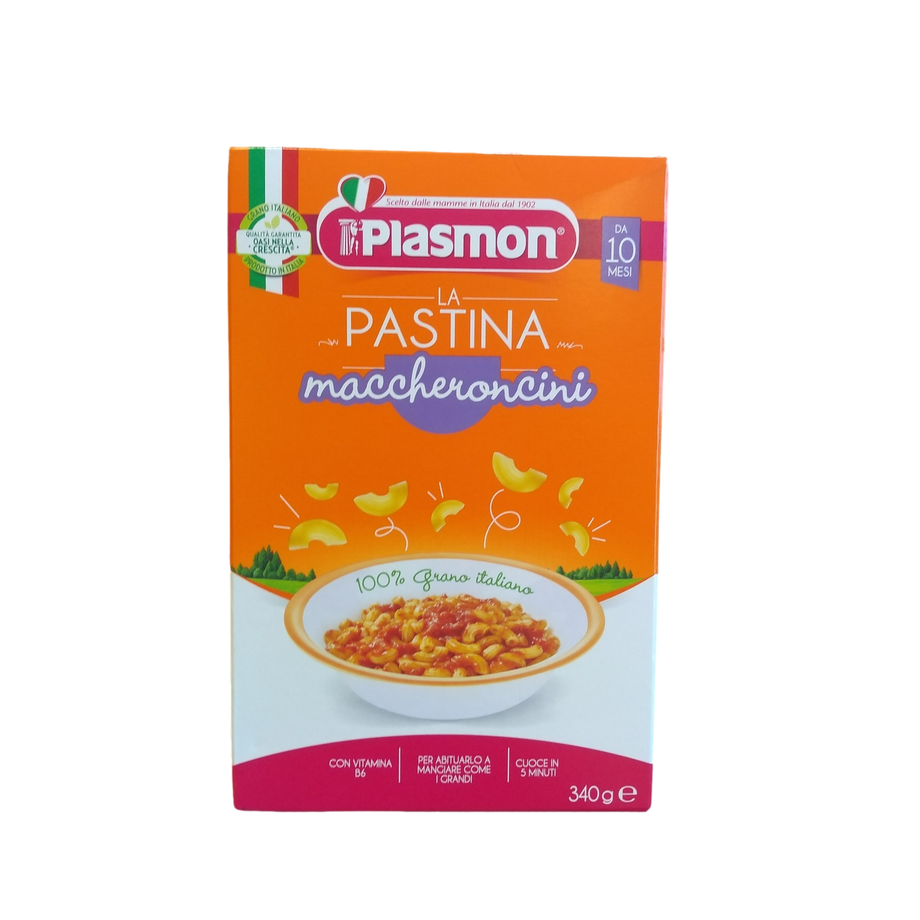 PLASMON BABY FOOD PASTA GR 300 MACCHERONCINI N 12 – myDelibox