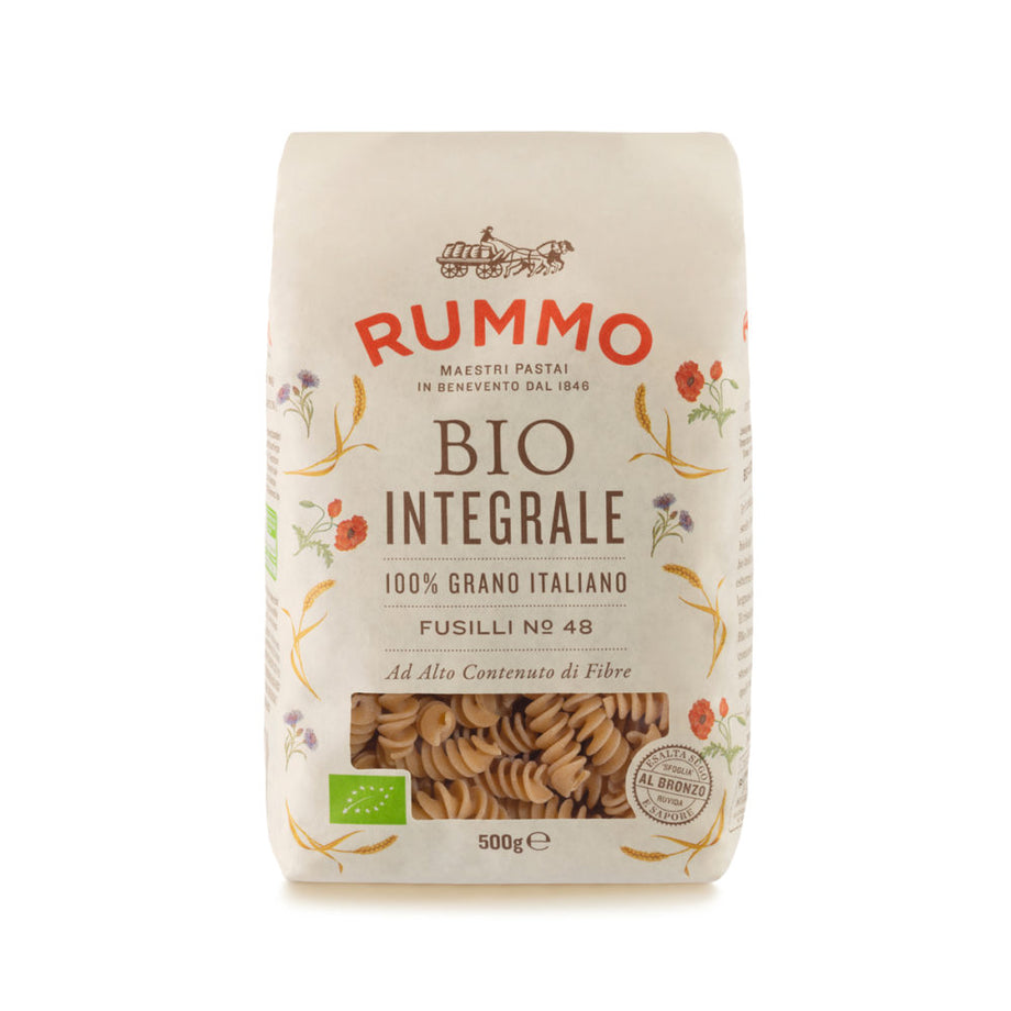 RUMMO PASTA GR 500 WHOLE WHEAT ORGANIC FUSILLI N 48 – myDelibox